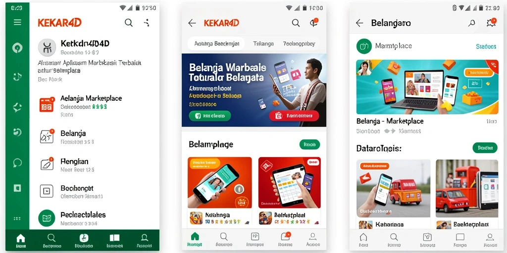 Tampilan antarmuka aplikasi KEKAR4D yang menarik dan fungsional.