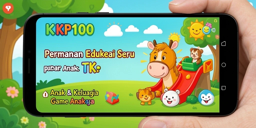 Antarmuka colorful dan fungsi interaktif KPK100 untuk anak-anak.